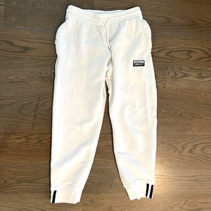 Adidas white womens jogger sweats size small